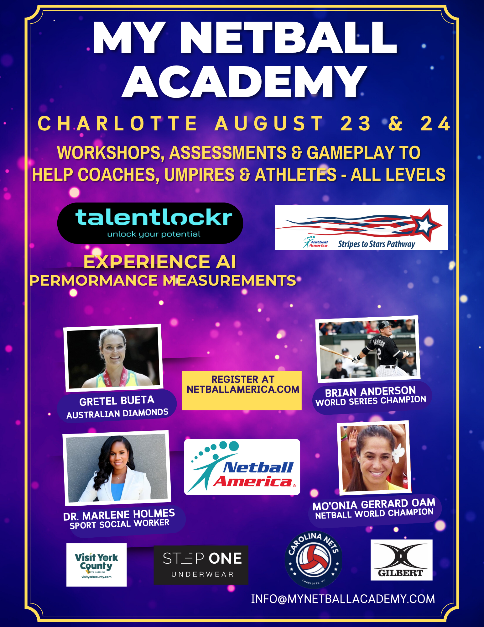 Netball Academy Event Flyer